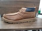 Weatherproof Vintage Men's Faux Leather Chukka Boots Tan   11M chester lace