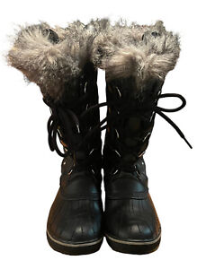 Sorel Tofino II 1472591011 Black Snow Boots Women’s 8.5 Winter Waterproof EUC