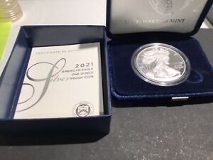 2021 W AMERICAN SILVER EAGLE PROOF OGP (TYPE 1) A16.2