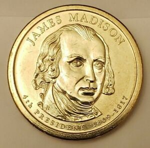 2007 P James Madison Presidential Dollar coin