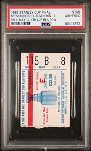 New Listing1983 STANLEY CUP GM 4 TICKET ISLANDERS SWEEP OILERS CLINCH 4TH CUP IN A ROW PSA