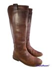 FRYE WOMEN BOOTS EQUESTRIAN TALL RIDING BROWN LEATHER SIZE 6 B