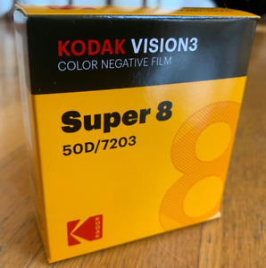 Kodak Vision 3 50D 7203 Super-8 Color Negative Film - NEW Fresh Kodak SEE VIDEO