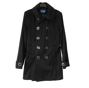 Phix Clothing Trench Coat Black Size S Small Mens City Style Fashion
