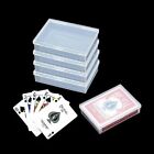 4 Pack Playing Deck Plastic Empty Playing Card Holder Case Plastic Storage Box