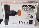 New! PRO FIT Percussion Muscle Massager With Heat/Cold Therapy 6 Attachments MC