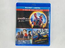 Spider-Man Blu-ray 3 Movie Collection Tom Holland Trilogy Homecoming to No Way