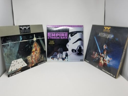 Lot of 3 Star Wars/Empire Strikes Back/Return Of The Jedi Laserdisc - Empire NEW