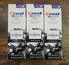 3x Crest 3D White Whitening Therapy Deep Clean Charcoal 2.4 Oz Exp11/24