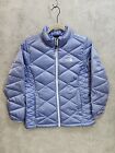 The North Face 550 Youth L Lilac Puffer Zipup Goose Down Jacket