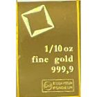 1/10th oz Gold CombiBar™ Valcambi Suisse .9999 Fine Gold - In Stock