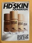 New ListingMake Up For Ever HD Skin Foundation 4 shades, 1 Sample Card NEW
