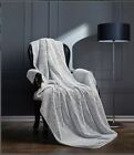 Silver Fox Design Luxury Sherpa Light Warm Soft Throw Blanket 50 x 70 in apx.