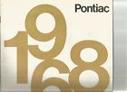 1968 Pontiac Sales Brochure with  Bonneville, Grand Prix, GTO, Tempest, Firebird
