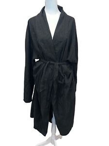 Polo Ralph Lauren Sleep Robe Mens Size Large / XL Black Cotton