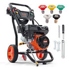 VEVOR Gas Pressure Washer Gas Powered Washer 3400 PSI 2.6 GPM 210cc 5 Nozzles/