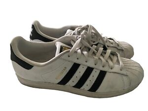 Adidas Superstar White Black Leather Shoe Mens Sz 12 Low Top Sneaker