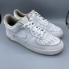 Nike Air Force 1 '07 Low White Leather Shoes Sneakers CW2288-111 Size 11.5