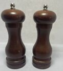 Capstan Wood Salt and Pepper Grinder Gift Set - Wooden Mills Include Precision M