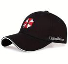 UMBRELLA CORP.  Adjustable Embroidered Logo BLACK Baseball Hat - Resident Evil