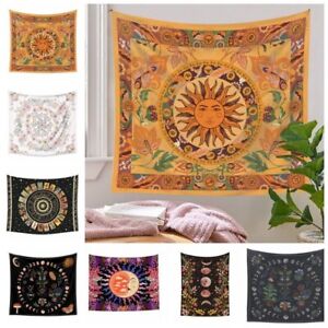 Mandala Tapestry Sun And Moon Tapestry Wall Hanging Hippie Wall Rugs Blanket US