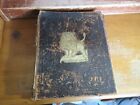 Old ANIMATED NATURE Leather Book 1864 ANIMAL BIRD FISH REPTILE INSECT ANTIQUE ++
