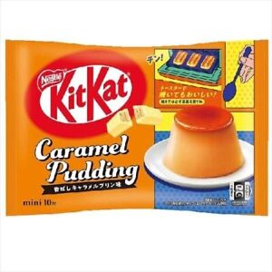 Japanese KitKats Caramel Pudding Flavor 10 mini bars EXP 02.24