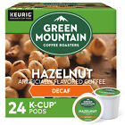 Green Mountain Coffee Hazelnut Decaf Coffee, K-Cup pods, Light Roast, 24 Count
