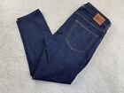 Gap 1969 Jeans Mens 34X30 Button Fly Blue Japanese Selvedge Denim Skinny EUC