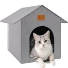 Outdoor Cat House Outdoor Cat Shelter Feral Cat Outside Waterproof Cat House ...