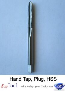 6-32 UNC Hand Tap Plug GH3 Limit 4 Flute HSS Plug Chamfer Bright Thread #6-32