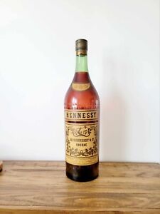 Vintage 1940s Large Hennessy Cognac 3 Star 1 Gallon Empty Bottle 20” Tall