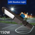Dusk to Dawn 150W LED Parking Lot Lights Street Light Shoebox Pole Light Fixture