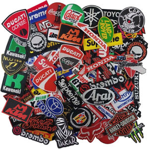 Wholesale Lot Car Motorcycle Racing Auto Motor Sew Iron on Embroidered Patch