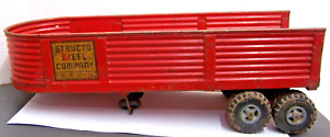 Vintage Structo Steel Cargo Company Trailer Only Good Decals