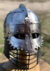 Medieval Helmet Steel Armor Viking Helmet Medieval Armor Viking Helmet 18Gauge