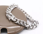 Solid 925 Sterling Silver Men's Miami Cuban Link Chain Bracelet 10mm ALL SIZE GZ
