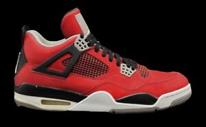 Size 12 - Nike Air Jordan 4 Retro Toro Bravo 2013 Fire Red/Cement Gray (No Box)