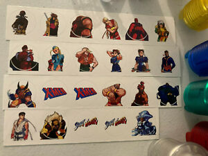 Arcade Button Inserts Stickers X-Men Vs Street Fighter arcade1up 1up