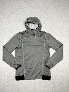 Spyder Hoodie Adult S Gray ProWeb Base Layer Pullover High Neck Zip Pocket