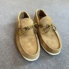 Sid Mashburn Men's Camp Moccasin Size 12 Tan Suede Loafers