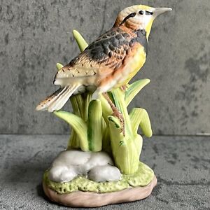 Vintage George Good Porcelain Meadow Lark Bird Figurine 4