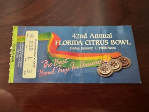 New Listing1988  Citrus Bowl Game Ticket Stub Penn State Nittany Lions vs.Clemson