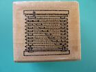 Household Window Blinds STAMP CABANA Rubber Stamp