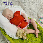 IVITA 18'' Silicone Reborn Baby Eyes Closed Sleeping Girl Doll Can Take Pacifier