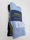 POLO RALPH LAUREN Men's Polo Logo Crew Socks, 3-Pack, size 10-13