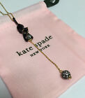 Kate Spade New York House Cat Y Necklace Gold tone w/ KS dust bag New