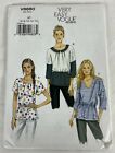 OOP Vogue Sewing Pattern 8880 3 Styles of Tops Misses' Sizes 6 8 10 12 14 UC FF