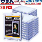 30 pack Magnetic Trading Sports Card Holders 35pt One-Touch UV Protection
