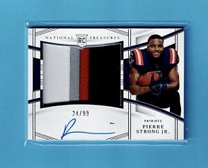 New Listing2022 National Treasures Pierre Strong Jr Rookie Materials RC Patch Auto #/99